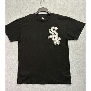 Men’s Size Large Majestic Chicago White Sox Abreu #79 T-Shirt Black MLB